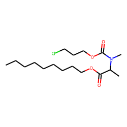 DL-Alanine, N-methyl-N-(3-chloropropoxycarbonyl)-, nonyl ester
