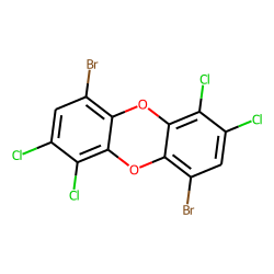 Dibenzodioxin, 4,9-dibromo-, 1,2,6,7-tetrachloro-