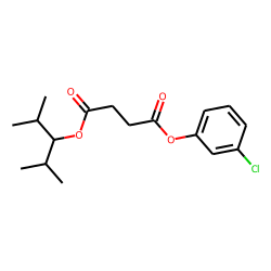 Succinic acid, 3-chlorophenyl 2,4-dimethylpent-3-yl ester