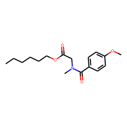 Sarcosine, N-(4-methoxybenzoyl)-, hexyl ester