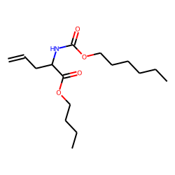 2-Aminopent-4-enoic acid, N-hexyloxycarbonyl-, butyl ester