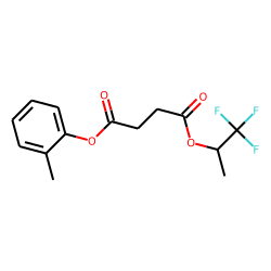 Succinic acid, 1,1,1-trifluoroprop-2-yl 2-methylphenyl ester