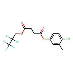 Succinic acid, 4-chloro-3-methylphenyl 2,2,3,3,3-pentafluoropropyl ester