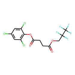 Succinic acid, 2,4,6-trichlorophenyl 2,2,3,3,3-pentafluoropropyl ester