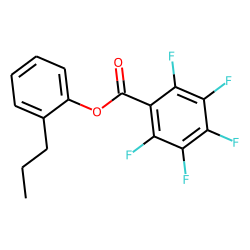 Pentafluorobenzoic acid, 2-propylphenyl ester