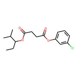 Succinic acid, 3-chlorophenyl 2-methylpent-3-yl ester