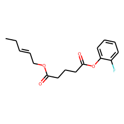 Glutaric acid, pent-2-en-1-yl 2-fluorophenyl ester
