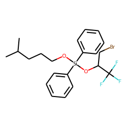 Silane, diphenylisohexyloxy(1,1,1-trifluoro-3-bromoprop-2-yloxy)-