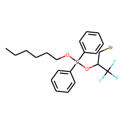 Silane, diphenylhexyloxy(1,1,1-trifluoro-3-bromoprop-2-yloxy)-