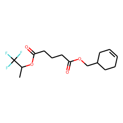 Glutaric acid, (cyclohex-3-enyl)methyl 1,1,1-trifluoroprop-2-yl ester