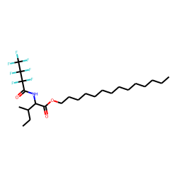 l-Isoleucine, n-heptafluorobutyryl-, tetradecyl ester