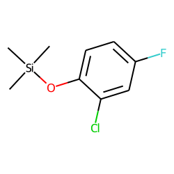 2-Chloro-4-fluoro-phenol, trimethylsilyl ether