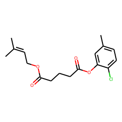 Glutaric acid, 3-methylbut-2-en 2-chloro-5-methylphenyl ester