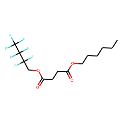 Succinic acid, 2,2,3,3,4,4,4-heptafluorobutyl hexyl ester