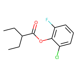 2-Ethylbutyric acid, 2-chloro-6-fluorophenyl ester