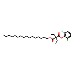 Diethylmalonic acid, 2-chloro-6-fluorophenyl hexadecyl ester