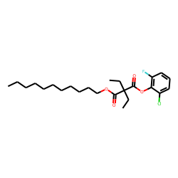 Diethylmalonic acid, 2-chloro-6-fluorophenyl undecyl ester