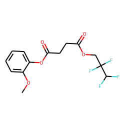Succinic acid, 2,2,3,3-tetrafluoropropyl 2-methoxyphenyl ester