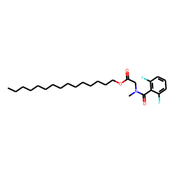 Sarcosine, N-(2,6-difluorobenzoyl)-, pentadecyl ester
