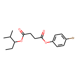 Succinic acid, 2-methylpent-3-yl 4-bromophenyl ester