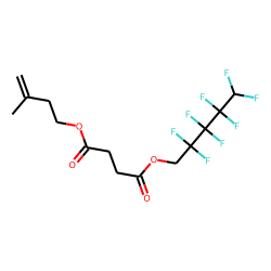Succinic acid, 2,2,3,3,4,4,5,5-octafluoropentyl 3-methylbut-3-en-1-yl ester