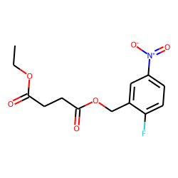 Succinic acid, ethyl 2-fluoro-5-nitrobenzyl ester
