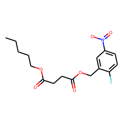 Succinic acid, 2-fluoro-5-nitrobenzyl pentyl ester