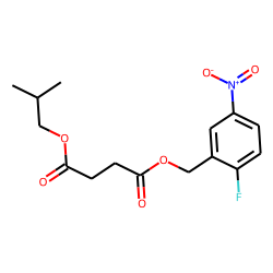 Succinic acid, 2-fluoro-5-nitrobenzyl isobutyl ester