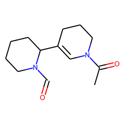 Pyridine, 1-acetyl-5-(1-formyl-2-piperidinyl)-1,2,3,4-tetrahydro-