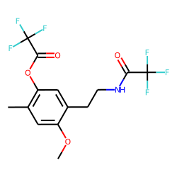 2,5-Dimethoxy-4-methyl-«beta»-phenethylamine-M (O-desmethyl), bisTFA, II