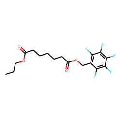 Pimelic acid, pentafluorobenzyl propyl ester