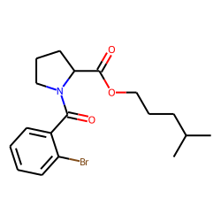 L-Proline, N-(2-bromobenzoyl)-, isohexyl ester
