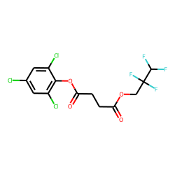 Succinic acid, 2,2,3,3-tetrafluoropropyl 2,4,6-trichlorophenyl ester