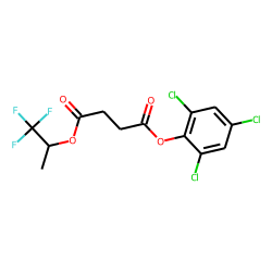 Succinic acid, 1,1,1-trifluoroprop-2-yl 2,4,6-trichlorophenyl ester