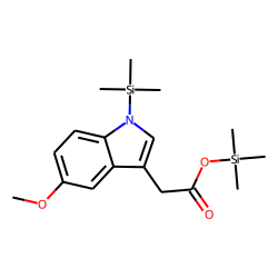 1H-Indole-3-acetic acid, 5-methoxy-1-(trimethylsilyl)-, trimethylsilyl ester