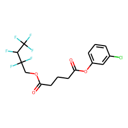 Glutaric acid, 3-chlorophenyl 2,2,3,4,4,4-hexafluorobutyl ester