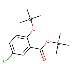 Benzoic acid, 5-chloro-2-hydroxy, TMS
