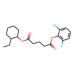 Glutaric acid, 2-ethylcyclohexyl 2-chloro-6-fluorophenyl ester
