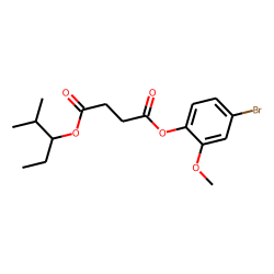 Succinic acid, 2-methylpent-3-yl 4-bromo-2-methoxyphenyl ester