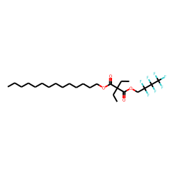 Diethylmalonic acid, 2,2,3,3,4,4,4-heptafluorobutyl tetradecyl ester