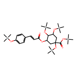 5-O-Coumaroyl-D-quinic acid, 5TMS