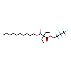 Diethylmalonic acid, decyl 2,2,3,3,4,4,4-heptafluorobutyl ester