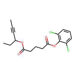 Glutaric acid, hex-4-yn-3-yl 2,6-dichlorophenyl ester