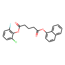 Glutaric acid, 2-chloro-6-fluorophenyl 1-naphthyl ester