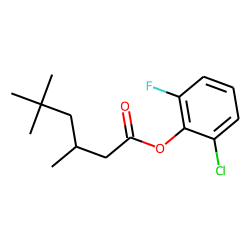 Hexanoic acid, 3,5,5-trimethyl-, 2-chloro-6-fluorophenyl ester