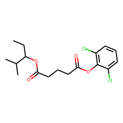 Glutaric acid, 2-methylpent-3-yl 2,6-dichlorophenyl ester
