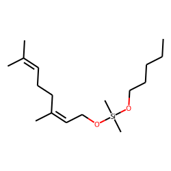 Silane, dimethyl(trans-3,7-dimethyl-2,6-octadien-1-yloxy)pentyloxy-