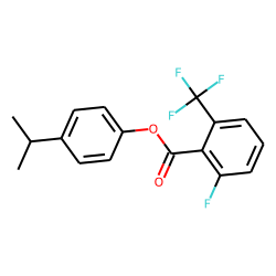 6-Fluoro-2-trifluoromethylbenzoic acid, 4-isopropylphenyl ester