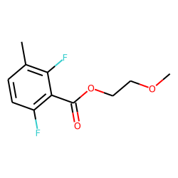 2,6-Difluoro-3-methylbenzoic acid, 2-methoxyethyl ester