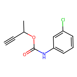 Carbamic acid, (3-chlorophenyl)-, 1-methyl-2-propynyl ester